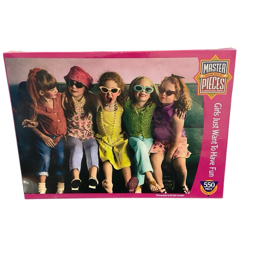 Master Pieces Jigsaw Puzzle Girls Just‎ Want To Have Fun  550 Piece Gail Goodwin